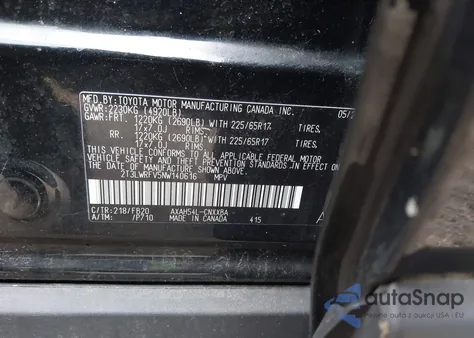 2022 Toyota Rav4 Hybrid Le из США, поврежденный, VIN 2T3LWRFV5NW140616